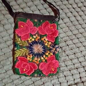 Colorful Vintage Floral Crossbody Bag